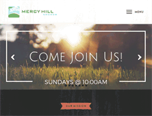 Tablet Screenshot of mercy-hill-church.com